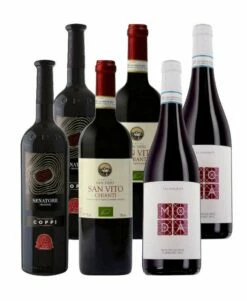 Dîner à L'italienne 100% Rouge - 6 Bouteilles